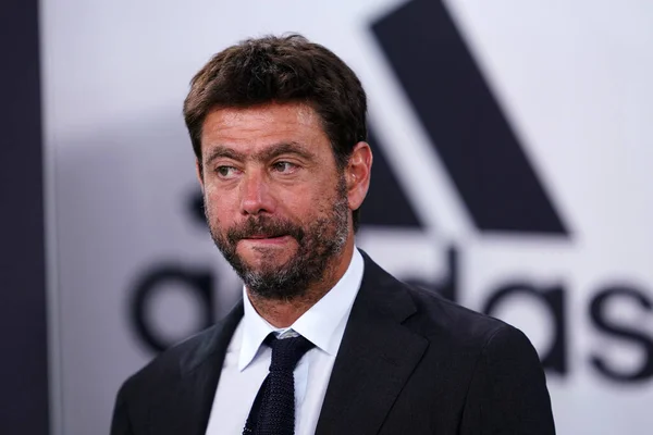 Torino Italia Agosto 2020 Serie Italiana Juventus Roma Presidente Del — Foto de Stock