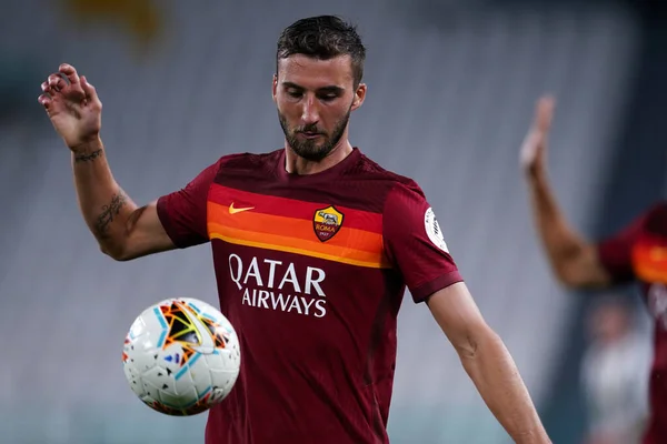 Torino Italië 01Ste Augustus 2020 Italiaanse Serie Juventus Roma Bryan — Stockfoto