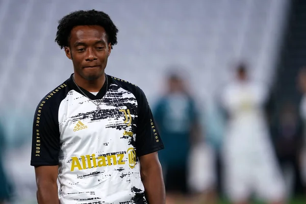 Torino Italien Augusti 2020 Italienska Serie Juventus Roma Juan Cuadrado — Stockfoto