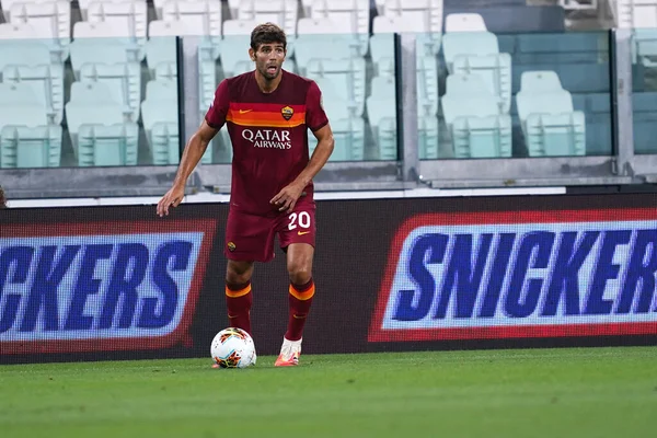 Torino Italia Agosto 2020 Serie Juventus Roma Federico Fazio Roma — Foto Stock