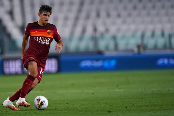 Torino Italia Agosto 2020 Serie Juventus Roma Gonzalo Villar Roma — Foto Stock