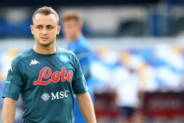 Ssc Napoli 'den Stanislav Lobotka Ssc Napoli ve Pescara Calcio arasında oynanan dostluk karşılaşmasında