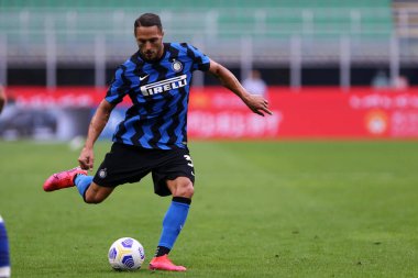 Milano, İtalya. 19 Eylül 2020. Dostça bir maç. Fc Internazionale, Pisa Uc 'a karşı. FC Internazionale ile Pisa Sc arasında oynanan dostluk maçı sırasında FC Internazionale 'den Danilo D' Ambrosio.
