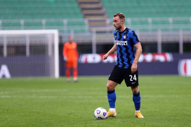 Milano, İtalya. 19 Eylül 2020. Dostça bir maç. Fc Internazionale, Pisa Uc 'a karşı. FC Internazionale 'den Christian Eriksen, FC Internazionale ve Pisa Sc arasındaki dostluk maçı sırasında.