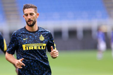 Milano, İtalya. 19 Eylül 2020. Dostça bir maç. Fc Internazionale, Pisa Uc 'a karşı. FC Internazionale ile Pisa Sc arasında oynanan dostluk karşılaşmasında FC Internazionale 'den Roberto Gagliardini.