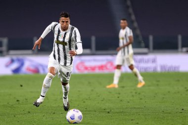 Torino, İtalya. 20 Eylül 2020. Juventus FC 'den İtalyan Serie A. Rodrigo Bentancur, Juventus Fc ve Uc Sampdoria arasında oynanan Serie A maçı sırasında hareket halindedir..