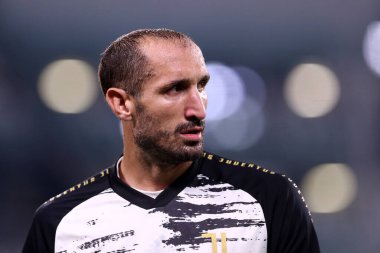 Torino, İtalya. 20 Eylül 2020. Juventus FC 'den İtalyan Serie A. Giorgio Chiellini, Juventus Fc ve Uc Sampdoria arasında oynanan Serie A karşılaşmasında.   