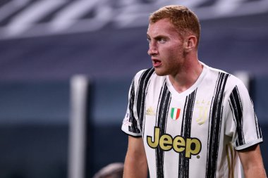 Torino, İtalya. 20 Eylül 2020. Juventus FC 'den İtalyan Serie A. Dejan Kulusevski ile Juventus Fc ve Uc Sampdoria arasında oynanan Serie A karşılaşmasında.   