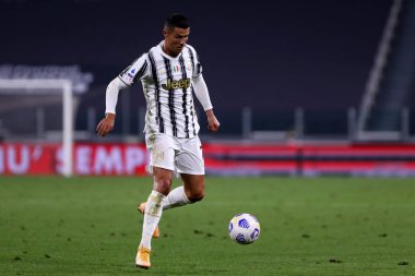 Torino, İtalya. 20 Eylül 2020. Juventus FC 'den İtalyan Serie A. Cristiano Ronaldo ile Juventus Fc ve Uc Sampdoria arasında oynanan Serie A maçı sırasında.   