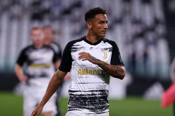 Torino, İtalya. 20 Eylül 2020. Juventus FC 'den İtalyan Serie A. Danilo, Juventus Fc ve Uc Sampdoria arasında oynanan Serie A maçı sırasında hareket halindedir..   