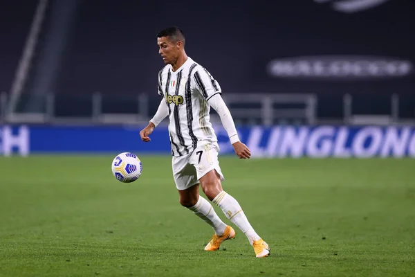 Torino Włochy Września 2020 Roku Włoski Serie Cristiano Ronaldo Juventus — Zdjęcie stockowe