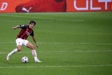 Milano, İtalya. 21 Eylül 2020. Ac Milan ile Bologna Fc arasında oynanan Serie A karşılaşmasında İtalyan Serie A. Sandro Tonali Ac Milan.  