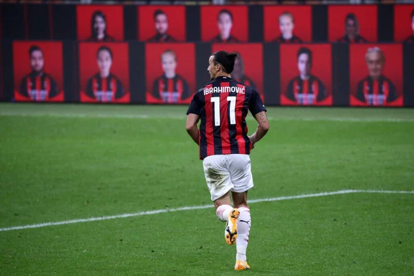 Milan Italie Septembre 2020 Serie Italienne Zlatan Ibrahimovic Milan Lors — Photo