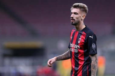 Milano, İtalya. 24 Eylül 2020. Uefa Avrupa Ligi. Ac Milan 'dan Samu Castillejo UEFA Avrupa Ligi üçüncü tur eleme karşılaşmasında Ac Milan ve Fotballklubben Bodo / Glimt arasında.  