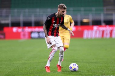 Milano, İtalya. 24 Eylül 2020. Uefa Avrupa Ligi. Ac Milan 'dan Samu Castillejo UEFA Avrupa Ligi üçüncü tur eleme karşılaşmasında Ac Milan ve Fotballklubben Bodo / Glimt arasında.  