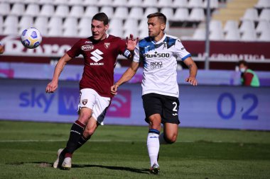 Torino, İtalya. 26 Eylül 2020. Torino FC takımından Andrea Belotti Torino Fc ve Atalanta Calcio arasındaki A serisi maçında. 