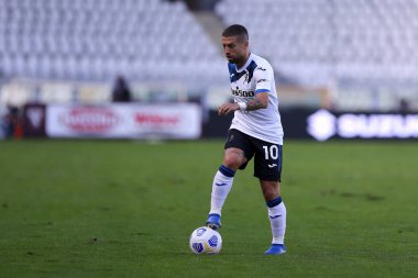 Torino, İtalya. 26 Eylül 2020. Serie A karşılaşmasında Atalanta Bergamasca Calcio 'dan Alejandro Gomez Torino Fc ve Atalanta Calcio arasında oynanan karşılaşmada.