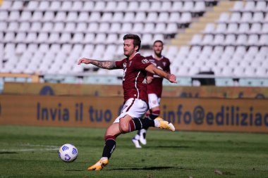 Torino, İtalya. 26 Eylül 2020. Torino FC takımından Karol Linetty, Torino Fc ve Atalanta Calcio arasındaki A serisi maçında. 