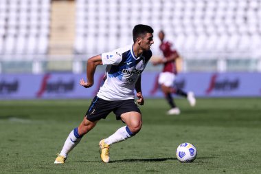 Torino, İtalya. 26 Eylül 2020. Atalanta Bergamasca Calcio takımından Bosko Sutalo, Torino Fc ve Atalanta Calcio arasında oynanan A Serisi karşılaşmasında.