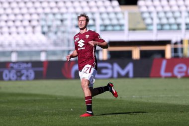 Torino, İtalya. 26 Eylül 2020. Torino Fc ile Atalanta Calcio arasındaki Serie A maçı sırasında Torino FC 'den Mergim Vojvoda. 