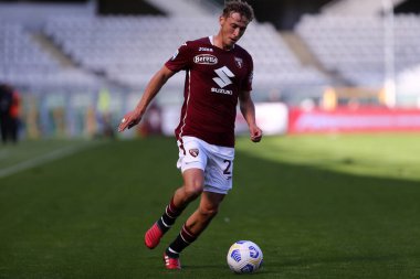 Torino, İtalya. 26 Eylül 2020. Torino Fc ile Atalanta Calcio arasındaki Serie A maçı sırasında Torino FC 'den Mergim Vojvoda. 