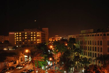 Gece Akabe şehri Ürdün