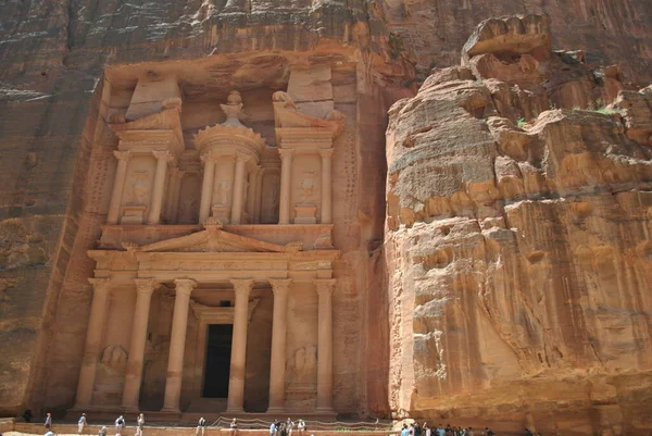 Kazneh Schatzkammer Von Petra Jordan — Stockfoto