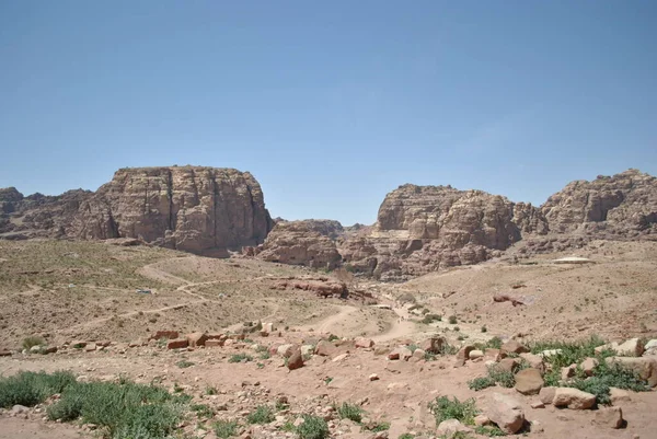 Wadi Rhum Vue Sur Jordanie — Photo