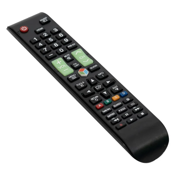 Android smart tv remote control in white background