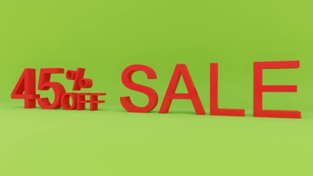 Percent Sale Animation — Stock Video