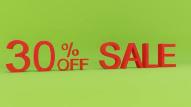Yüzde 30 indirimli animasyon