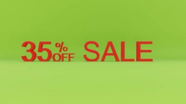 Yüzde 35 indirimli animasyon