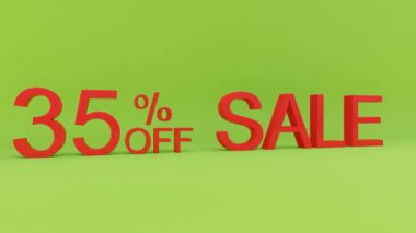 Yüzde 35 indirimli animasyon
