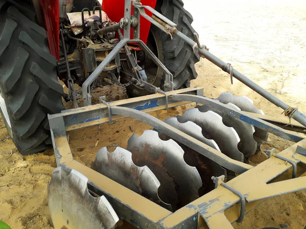 Nástroj Pro Traktory Používané Zemědělství Nebo Orání Polí Připevněných Traktoru — Stock fotografie
