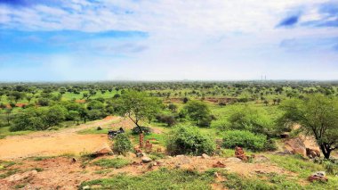Yeryüzü ufku tepeden geniş melek fotoğrafı