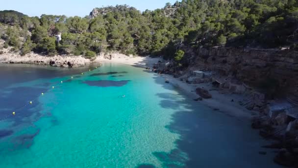 Кала Саладета Playa Oeste Ibiza — стокове відео