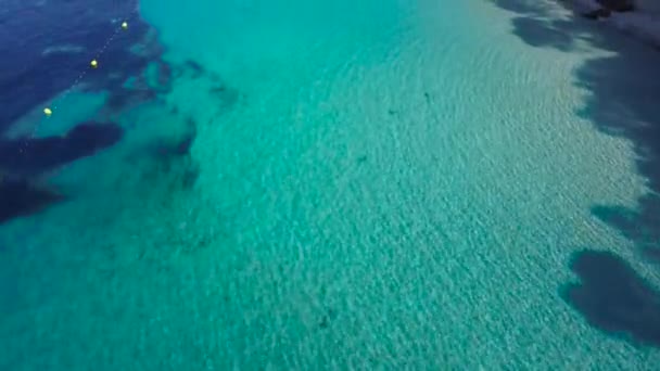 Cala Saladeta Playa Oeste Ibiza — Stok video