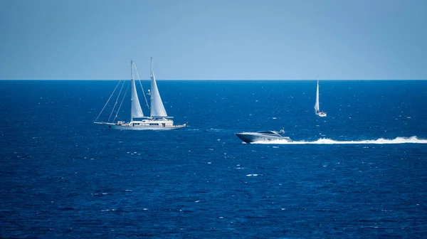 Boats Sea Different Kind Boats Sea — Stock Photo, Image