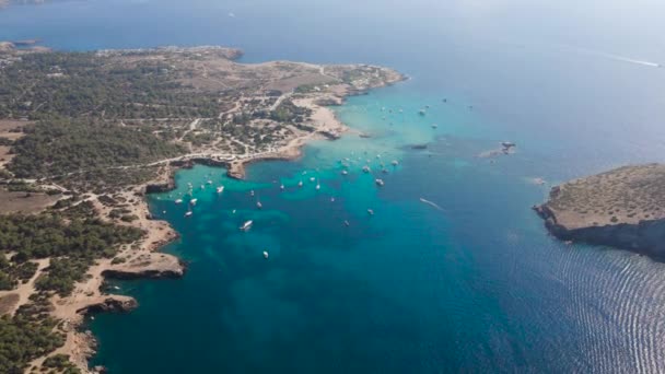 Cala Conta Praia Ibiza — Vídeo de Stock