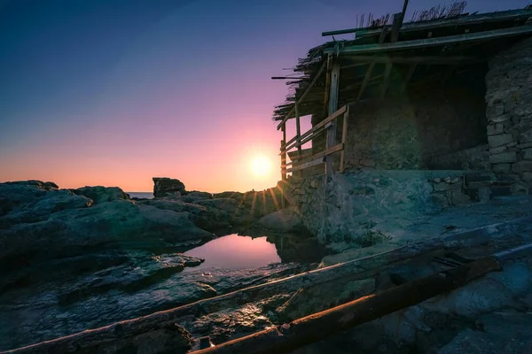 Salines suset, İbiza Adası.
