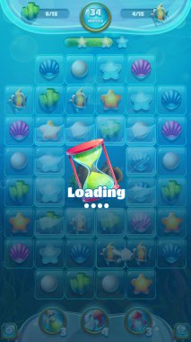 Vektör resim yükleme oyun alanı. Orijinal video veya web Oyunlar, grafik tasarım, ekran koruyucular oluşturmak için parlak görüntü.