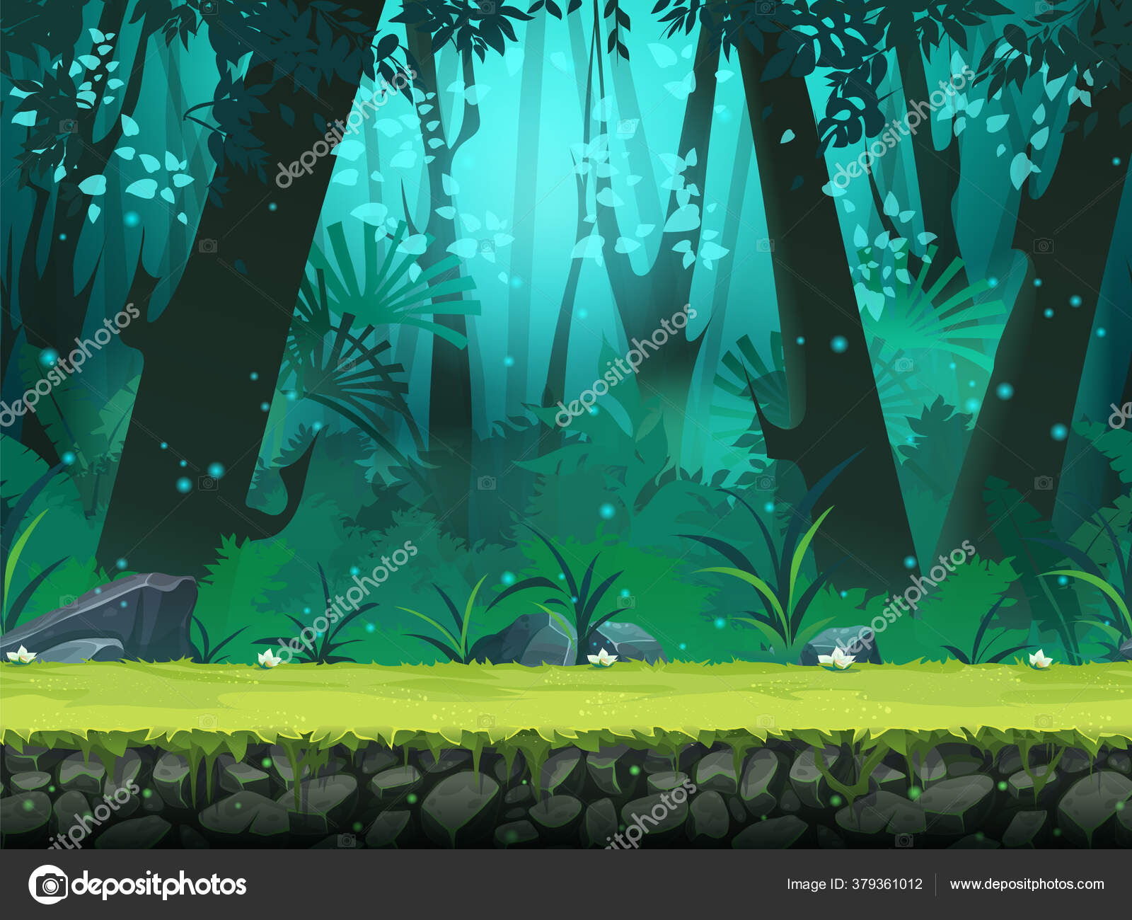 Vector Cartoon Horizontal Seamless Illustration Background Rainforest Design Game Websites Stock Vector Image by ©Nearbirds #379361012 Vector Cartoon Horizontal Seamless Illustration Background Rainforest Design Game Websites Stock Vector Image by ©Nearbirds #379361012