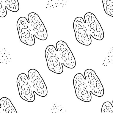 Ayçiçeği desenleri. Elle çizilmiş gıdalar kusursuz arka plan