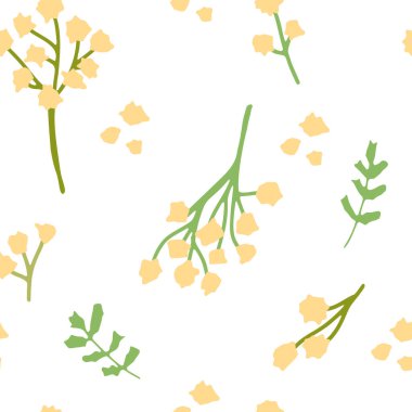 Avustralya eliyle renksiz vektör deseni çizdi. İskandinav illüstrasyonu. Paket kağıdı, tekstil,