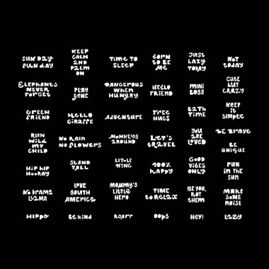 El çizimi pozitif harf alıntısı. Tasarımlarınız için eşsiz motivasyon vektörü posterleri. Tişörtler, çantalar, posterler, davetiyeler.