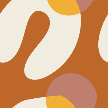 Kolaj stili akışkan organik geometri kusursuz bir arka plan oluşturur. Modern ve orijinal tekstil, ambalaj kağıdı, duvar tasarımı. Vektör Sosyal medya modeli.