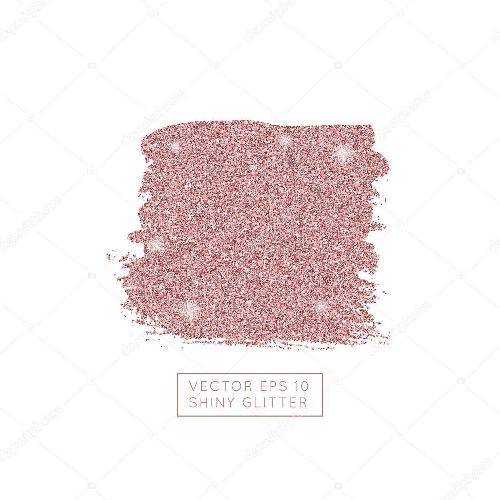 Shiny coral pink glitter vector background. Shiny sparkling star dust texture for luxury rich greeting card. Isolated