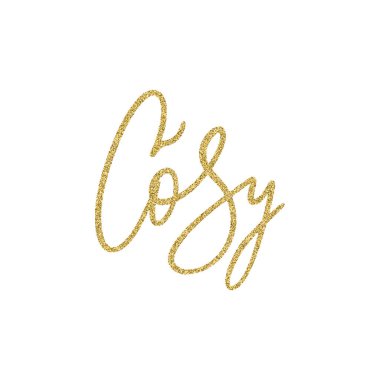 Parlak altın parıltılı desenli el yazısı bir alıntı. Eşsiz vektör betiği posteri. Kartlar, t-shirtler, çantalar, posterler, ürünler, afişler için özel baskı.