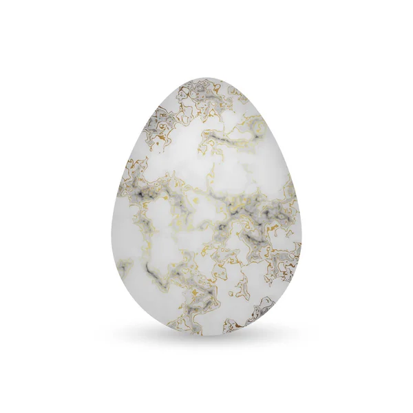 Golden Marble Easter Spring Holiday Art Deco Design Elegante Vector — Vetor de Stock