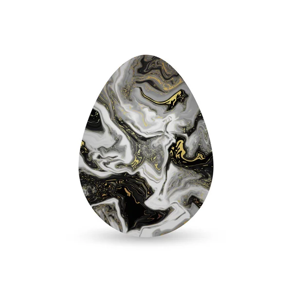 Golden Marble Easter Spring Holiday Art Deco Diseño Con Clase — Vector de stock